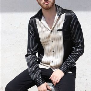 Silk button up shirt